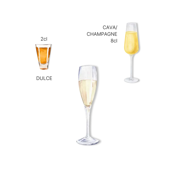 Cocktail Dulce Spritz Ingrédients Cocktail Dulce Spritz